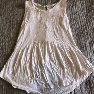 Mossimo White Jersey Stretchy Tank Top